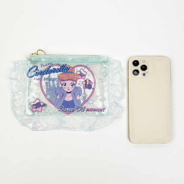 ディズニープリンセス シンデレラ バレエコア フリル付クリアポーチ Disney