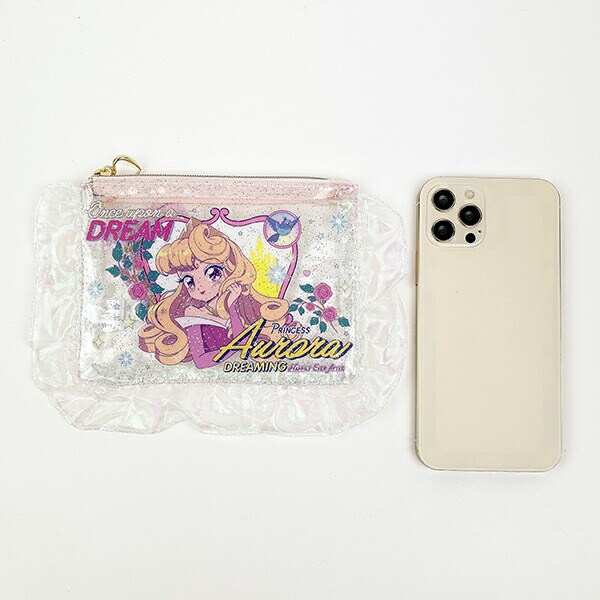 ディズニープリンセス オーロラ バレエコア フリル付クリアポーチ Disney