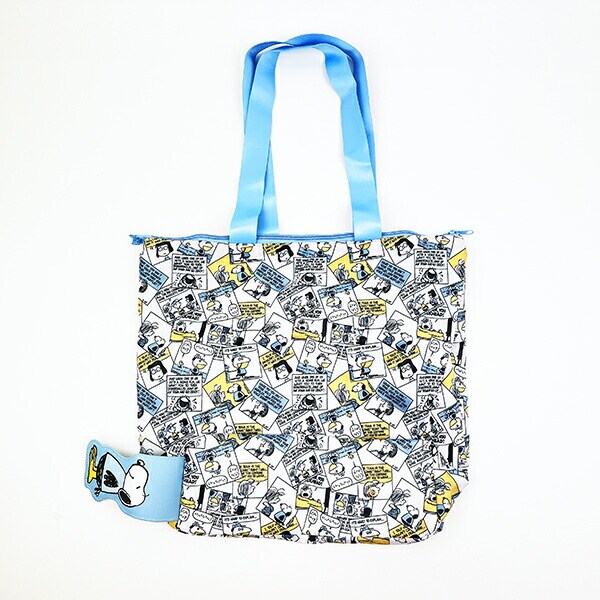 スヌーピー コミック 3ルームマチ付きエコバッグ マイバッグ SNOOPY