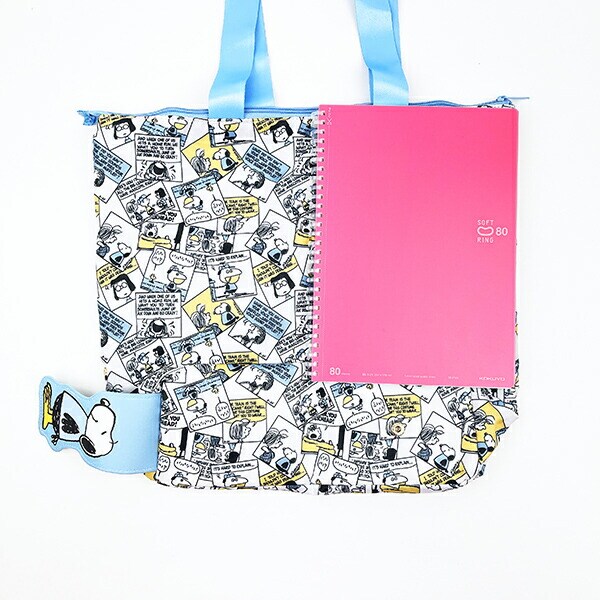 スヌーピー コミック 3ルームマチ付きエコバッグ マイバッグ SNOOPY