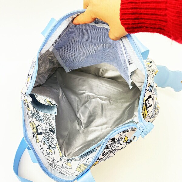 スヌーピー コミック 3ルームマチ付きエコバッグ マイバッグ SNOOPY