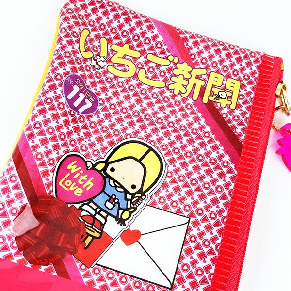 サンリオ いちご新聞50th ミニポーチ(1980) Sanrio