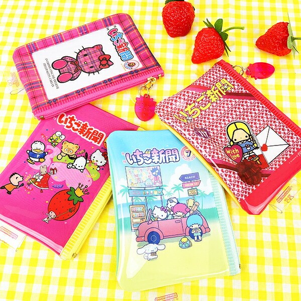 サンリオ いちご新聞50th ミニポーチ(1990) Sanrio
