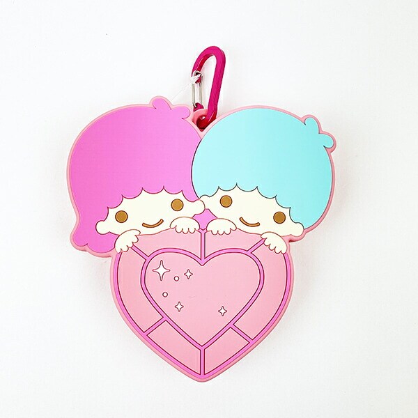 サンリオ リトルツインスターズ はあとぎゅっ カラビナ付シリコンポーチ Sanrio