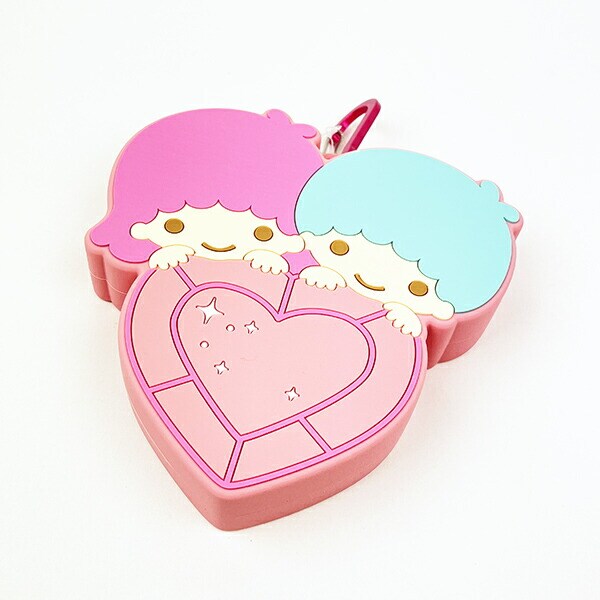 サンリオ リトルツインスターズ はあとぎゅっ カラビナ付シリコンポーチ Sanrio