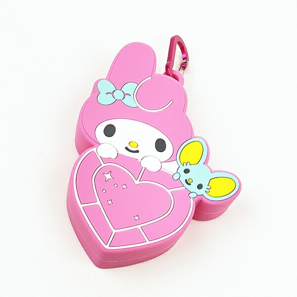 サンリオ マイメロディ＆フラットくん はあとぎゅっ カラビナ付シリコンポーチ Sanrio