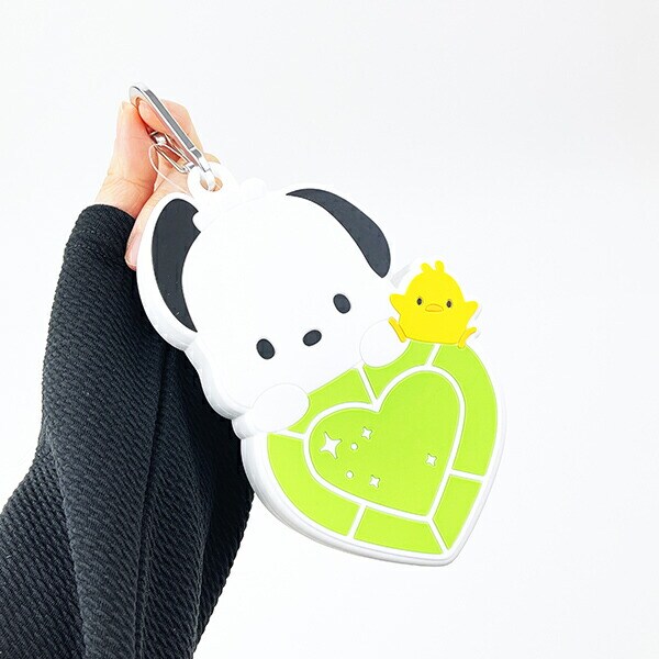 サンリオ ポチャッコ＆ピヨ はあとぎゅっ カラビナ付シリコンポーチ Sanrio