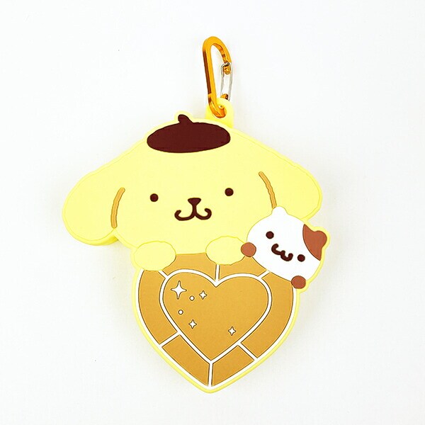 サンリオ ポムポムプリン＆マフィン はあとぎゅっ カラビナ付シリコンポーチ Sanrio