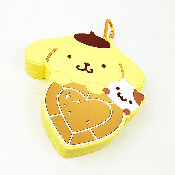 サンリオ ポムポムプリン＆マフィン はあとぎゅっ カラビナ付シリコンポーチ Sanrio