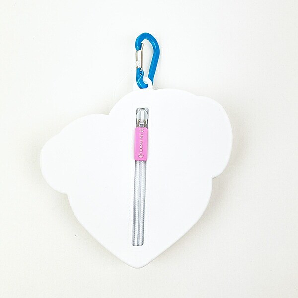 サンリオ シナモン＆みるく はあとぎゅっ カラビナ付シリコンポーチ シナモロール Sanrio