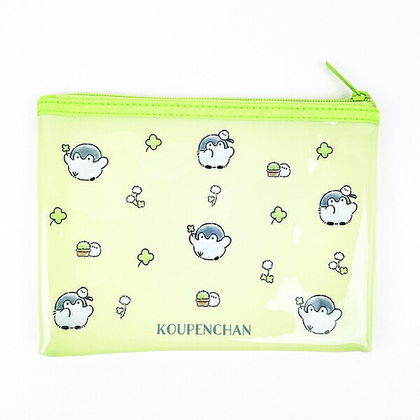 コウペンちゃん サガラ刺繍メッシュポーチ みどり