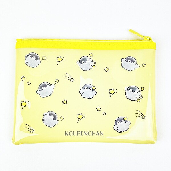 コウペンちゃん サガラ刺繍メッシュポーチ きいろ