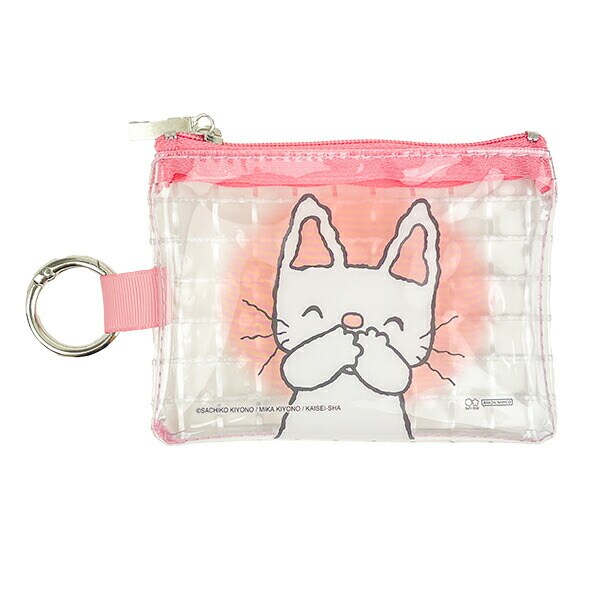 ノンタン クリアミニポーチ ピンク