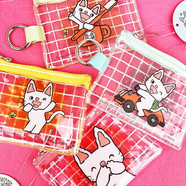 ノンタン クリアミニポーチ ピンク