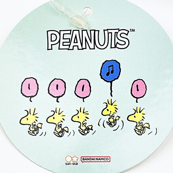 スヌーピー ウッドストック パフプリントミニポーチ ミントグリーン SNOOPY