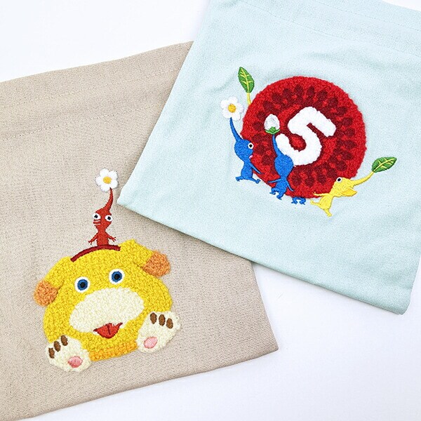 ピクミン サガラ刺?巾着 ライトブルー