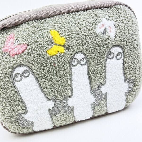 ムーミン ニョロニョロ サガラ刺繍ポーチ MOOMIN