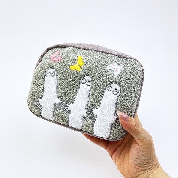ムーミン ニョロニョロ サガラ刺繍ポーチ MOOMIN