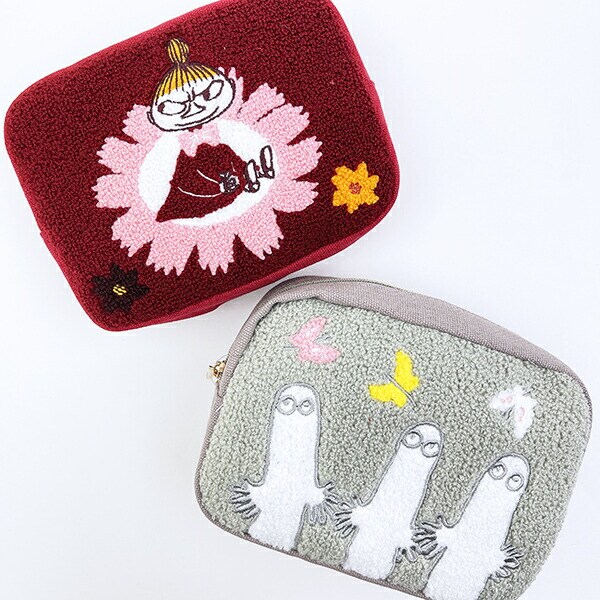 ムーミン ニョロニョロ サガラ刺繍ポーチ MOOMIN