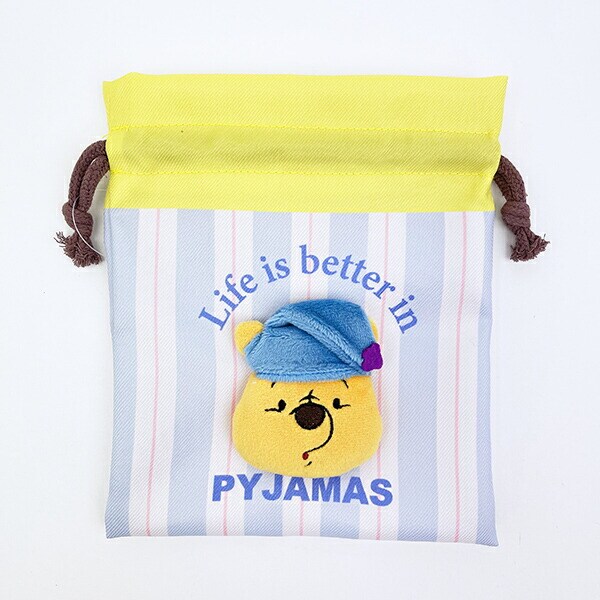 ディズニー くまのプーさん ぬいぐるみ巾着 パジャマ Disney