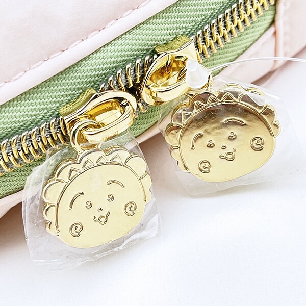 コジコジ スクエアサガラ刺繍ポーチ ピンク