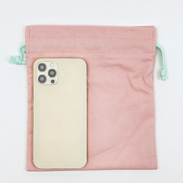 サンリオ はなまるおばけ サガラ刺繍巾着 ピンク Sanrio