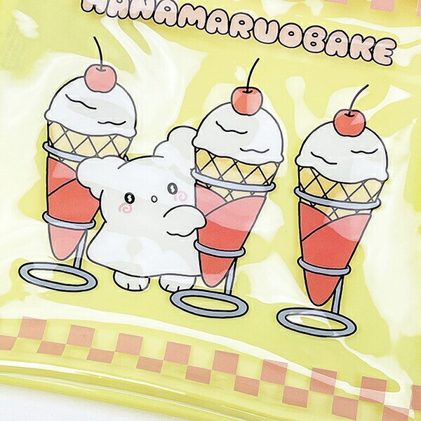 サンリオ はなまるおばけ フラットスクエアポーチ イエロー Sanrio