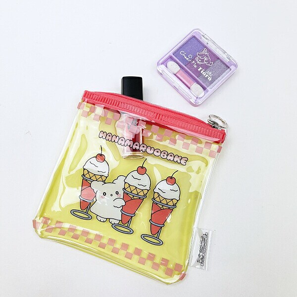 サンリオ はなまるおばけ フラットスクエアポーチ イエロー Sanrio