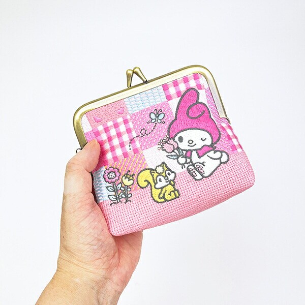 サンリオ マイメロディ がま口 畳刺繍ミニポーチ Sanrio