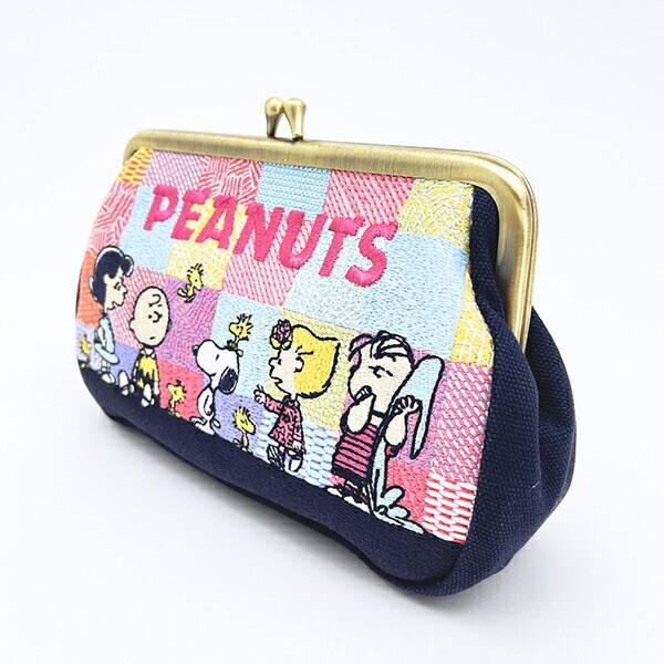 スヌーピー 畳刺繍ペンポーチ がま口 フレンズ SNOOPY