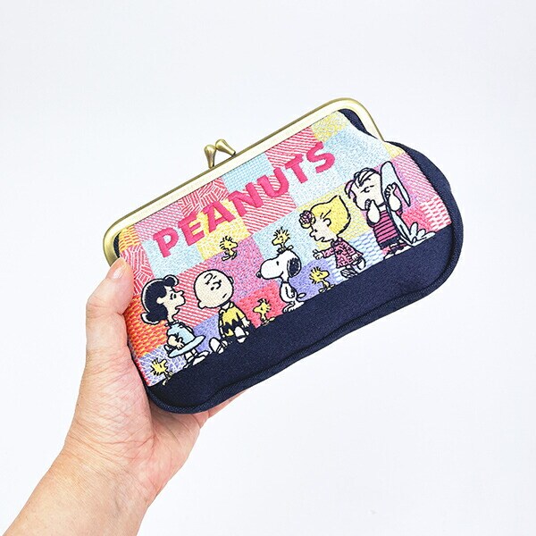 スヌーピー 畳刺繍ペンポーチ がま口 フレンズ SNOOPY