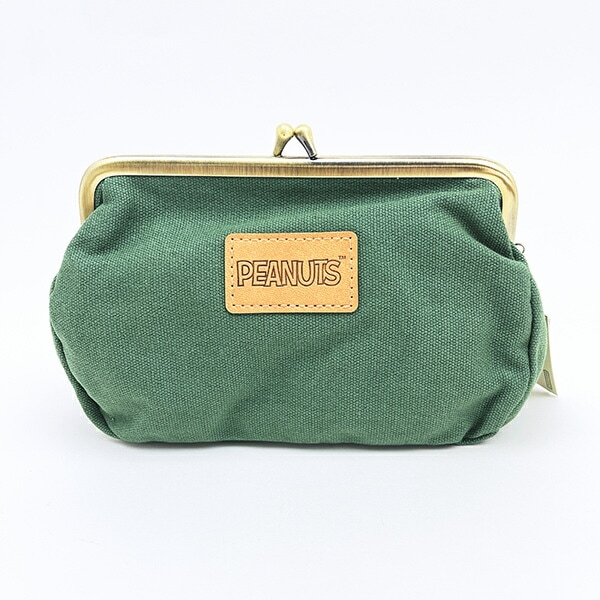 スヌーピー 畳刺繍ペンポーチ がま口 ピクニック SNOOPY