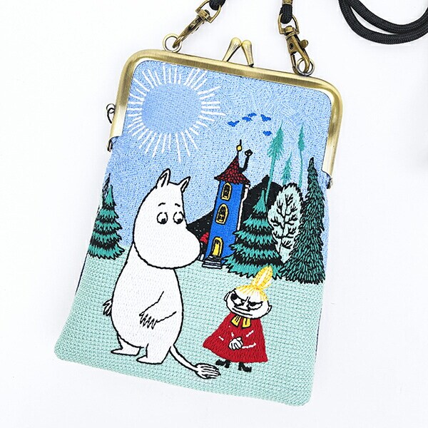 ムーミン 畳刺繍ペンポーチ がま口 MOOMIN