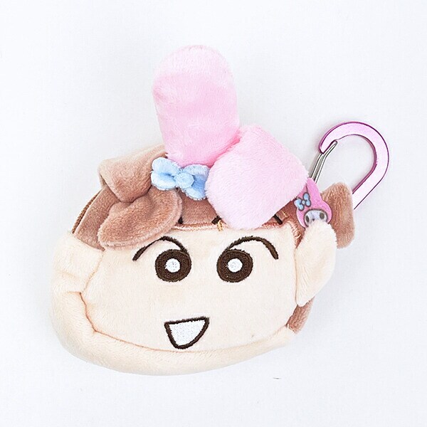 サンリオ マイメロディ × クレヨンしんちゃん ネネちゃん カラビナ付きふわミニポーチ sanrio