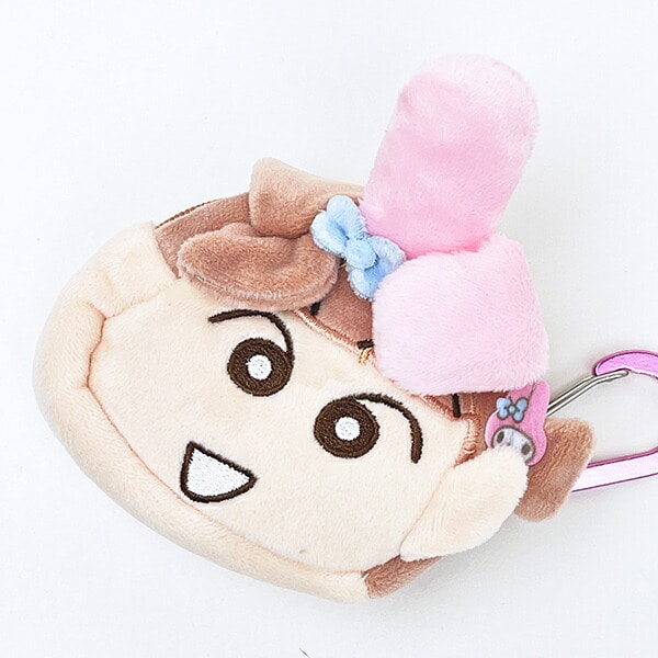 サンリオ マイメロディ × クレヨンしんちゃん ネネちゃん カラビナ付きふわミニポーチ sanrio