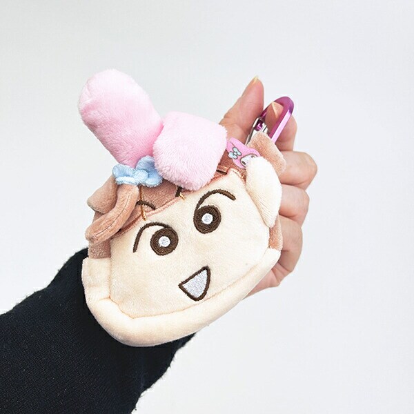 サンリオ マイメロディ × クレヨンしんちゃん ネネちゃん カラビナ付きふわミニポーチ sanrio