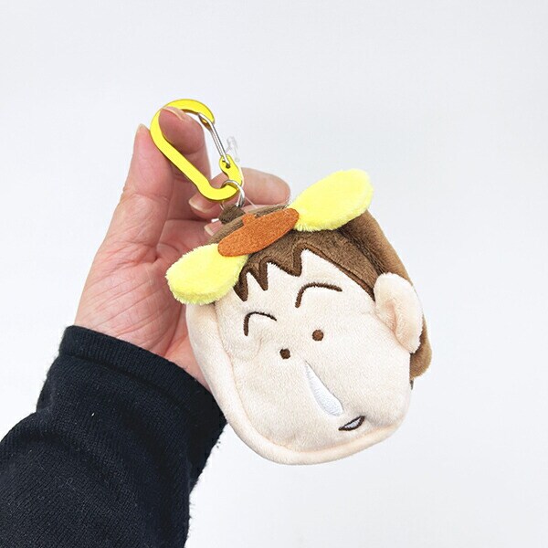 サンリオ ポムポムプリン × クレヨンしんちゃん ボーちゃん カラビナ付きふわミニポーチ sanrio