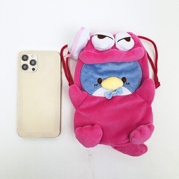 サンリオ タキシードサム × クレヨンしんちゃん ワニ山さん ぬいぐるみ巾着 sanrio