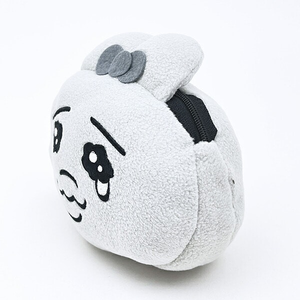 おぱんちゅうさぎ もちもちポーチ モノクロ