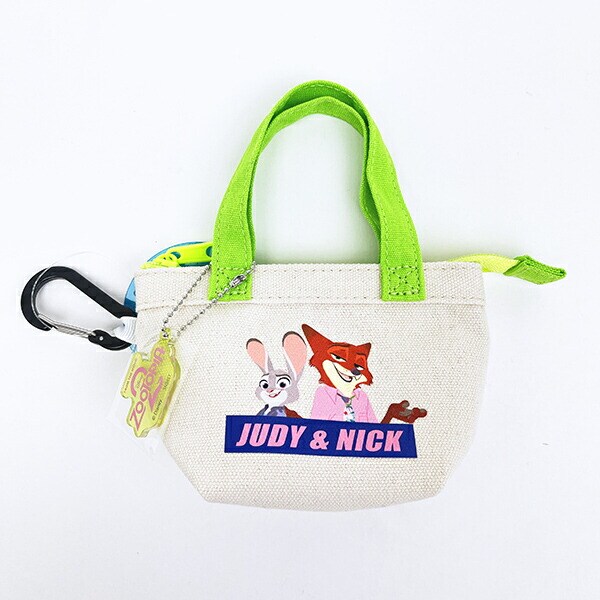 ディズニー ズートピア ニック＆ジュディ カラビナ付きミニバッグポーチ Disney