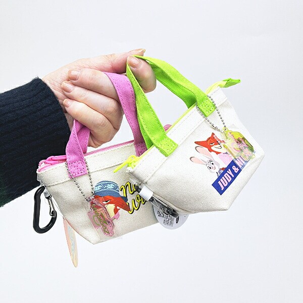 ディズニー ズートピア ニック＆ジュディ カラビナ付きミニバッグポーチ Disney