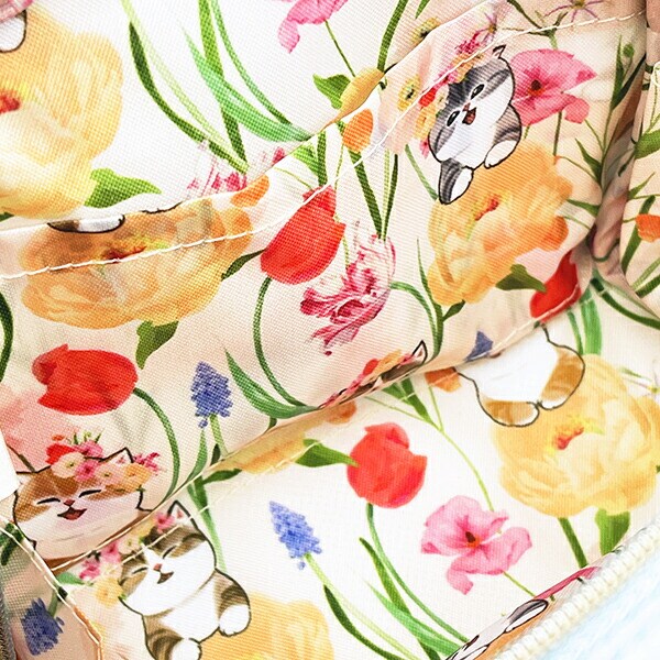 モフサンド × 日比谷花壇 フリルポーチ Bloom mofusand