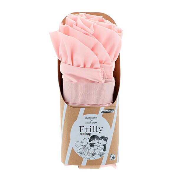 モフサンド × 日比谷花壇 エコバッグ Frilly ピンク mofusand