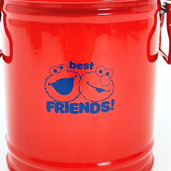 セサミストリート クッキーモンスター エルモ ダストボックス型ペンスタンド レッド