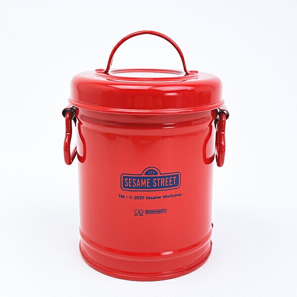 セサミストリート クッキーモンスター エルモ ダストボックス型ペンスタンド レッド