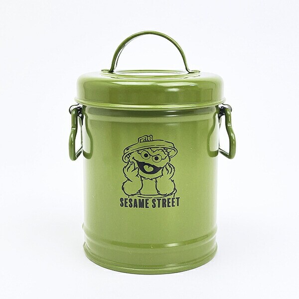 セサミストリート オスカー ダストボックス型ペンスタンド グリーン