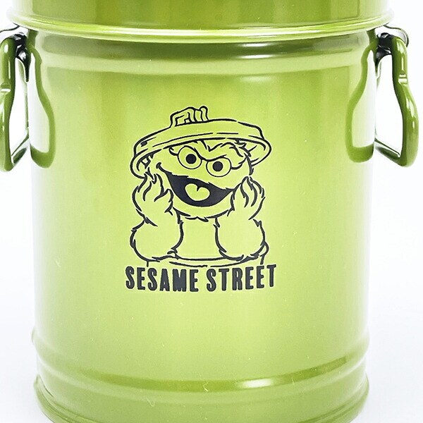 セサミストリート オスカー ダストボックス型ペンスタンド グリーン