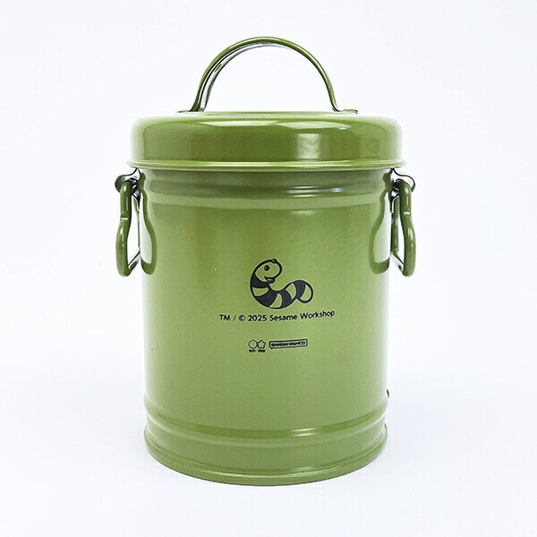 セサミストリート オスカー ダストボックス型ペンスタンド グリーン