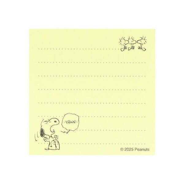 スヌーピー 付箋メモ5Ｃ NLC 文具 日本製 SNOOPY