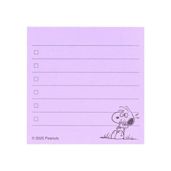 スヌーピー 付箋メモ5Ｃ NLC 文具 日本製 SNOOPY